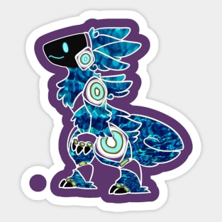 Protogen Fursuit Fursona Furry Blue pattern Sticker